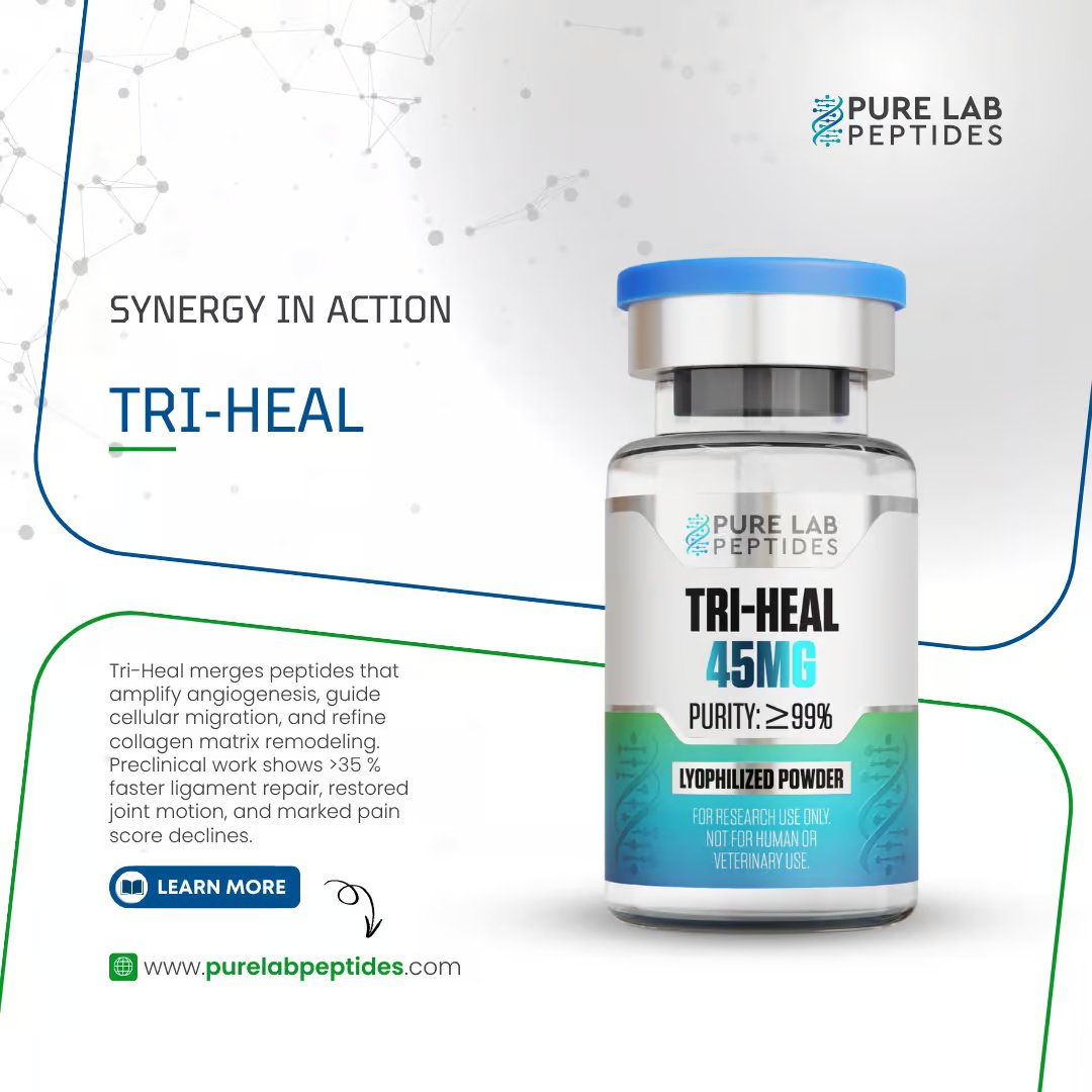 Buy Tri-Heal 45mg peptides (TB-500 25mg + BPC-157 10mg + KPV 10mg) - Image 3